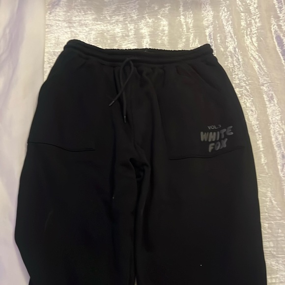 White Fox Boutique Pants - White fox black sweatpants